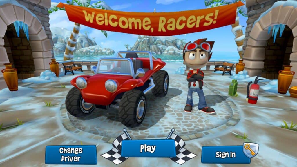 تحميل لعبة Beach Buggy Racing 2 مهكرة من ميديا فاير